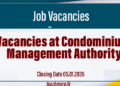 Vacancies at Condominium Management Authority