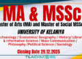 MA & MSSc Programmes=