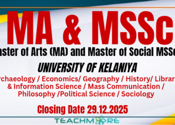 MA & MSSc Programmes=