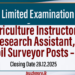 Agriculture Instructor, Research Assistant, and Soil Surveyor Posts – 2025 (limited Exam)