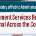 Government Services Return to Normal Across the Country