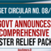 Govt Announces Comprehensive Disaster Relief Package