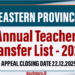 Annual Teacher Transfer List 2026 - Eastern Province