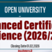 Advanced Certificate in Science