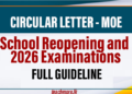 Circular: Reopening of Government and Private Schools