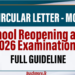 Circular: Reopening of Government and Private Schools