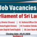 Job Vacancies at Parliament of Sri Lanka 2025