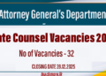 State Counsel Vacancies 2025