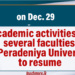 University of Peradeniya to Resume Academic Activities in Phases