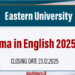 Diploma in English 2025