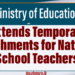 Ministry Extends Temporary Attachments for National School Teachers