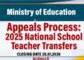 2025 National School Teacher Transfers: Appeals Process