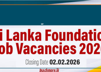 Sri Lanka Foundation Job Vacancies 2026