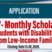 Monthly Scholarship for Students with Disabilities