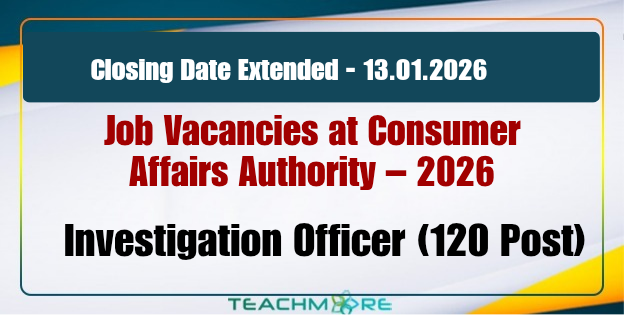 Job Vacancies at Consumer Affairs Authority – 2026