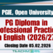 PG Diploma in Professional Practice in English