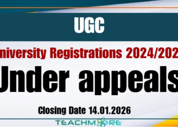 University Registrations 2024/2025 - Under appeals