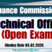 Technical Officer - Finance Commission