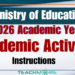 2026 Academic Year – Ministryof Education