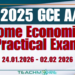 2025 GCE A/L Home Economics Practical Exam