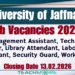 University of Jaffna Job Vacancies 2026