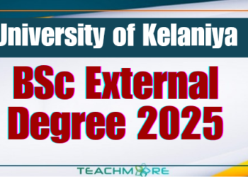 BSc External Degree 2025 - University of Kelaniya