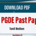NIE PGDE Past Papers