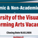 University of the Visual and Performing Arts Vacancies (Academic & Non-Academic Posts)