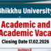 Bhikkhu University Academic and Non-Academic Vacancies