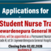 Student Nurse Training
