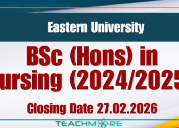 BSc (Hons) in Nursing (2024/2025) - Eastern University