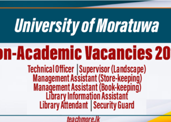 Non-Academic Vacancies - University of Moratuwa