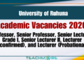University of Ruhuna Vacancies 2026