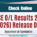 GCE O/L Results 2025 (2026) Release Date