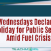 Government Declares Wednesdays as Holiday for Public Sector Employees