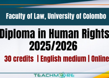 Diploma in Human Rights 2025/2026 - University of Colombo