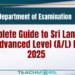 Complete Guide to Sri Lanka’s GCE Advanced Level (A/L) Exam 2025