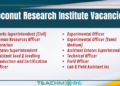 Coconut Research Institute Vacancies 2026