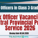 Tax Officer Vacancies - Central Provincial Public Service 2026