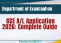 GCE A/L Application 2026: Complete Guide for Students