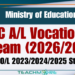 Applications For A/L Vocational Stream (2026/2027)