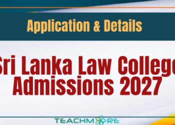 Sri Lanka Law College Admission 2027