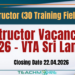 Instructor Vacancies 2026 – VTA Sri Lanka