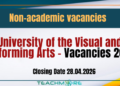 University of the Visual and Performing Arts Vacancies 2026