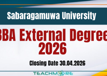 BBA External Degree 2026 - Sabaragamuwa University