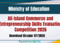All-Island Commerce and Entrepreneurship Skills Evaluation Competition 2026