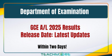 GCE A/L 2025 Results Release Date: Latest Updates