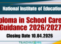 Diploma in School Career Guidance 2026