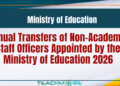 2026 Annual Transfers for Non-Academic Staff