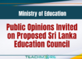 Proposed Sri Lanka Education Council